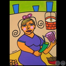 La Machú - Pintura de Virginia Rojas Holden - Año: 2013